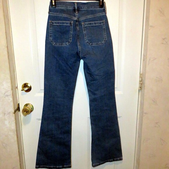 Gap 70's Flare H/R Medium Indigo Style S/703509-00 Patch Pocket Jean Sz 25/0 Reg - Picture 5 of 16